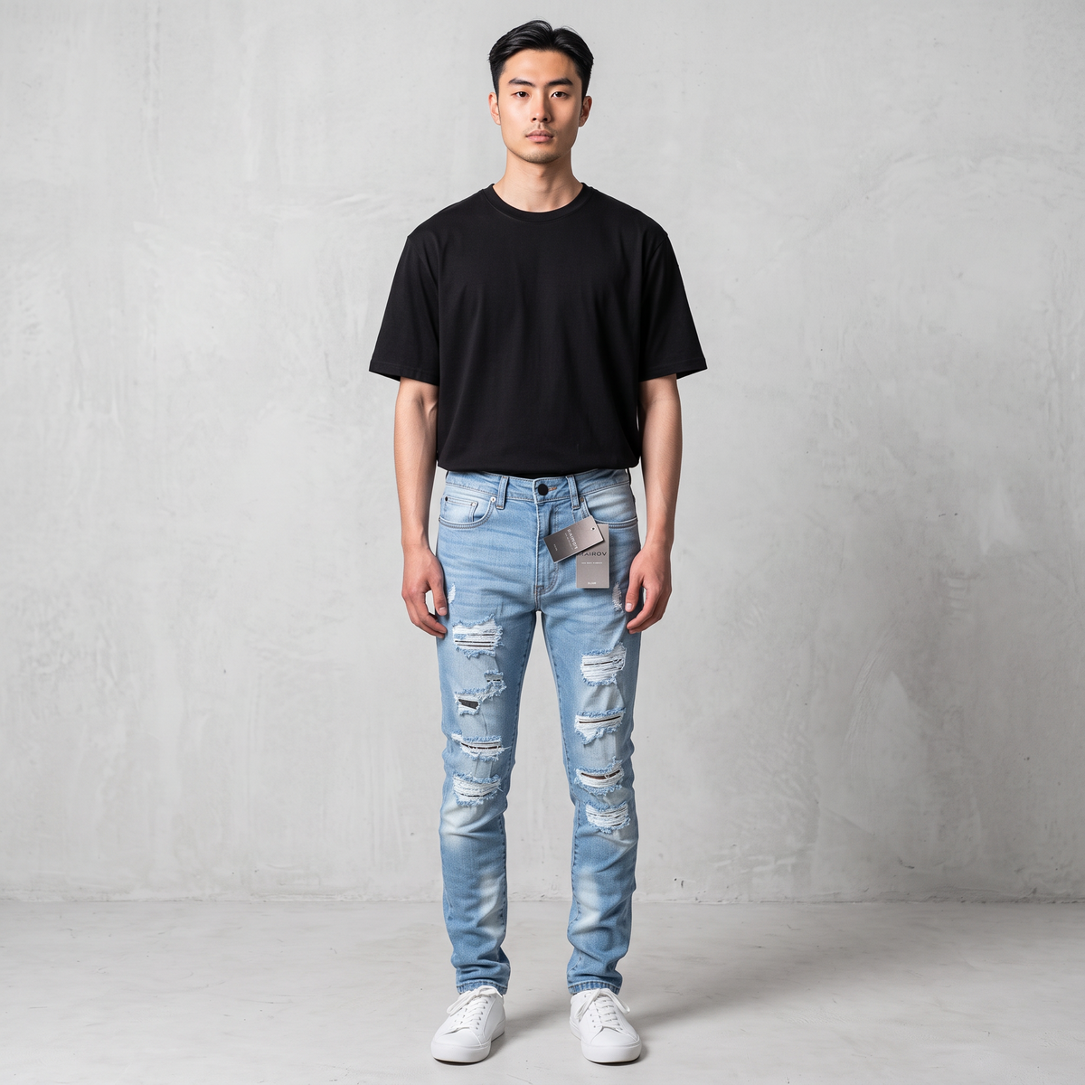 Jeans kairov bleanch destruccion