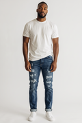 KAIROV JEANS 86 INDIGO-DESTROYED