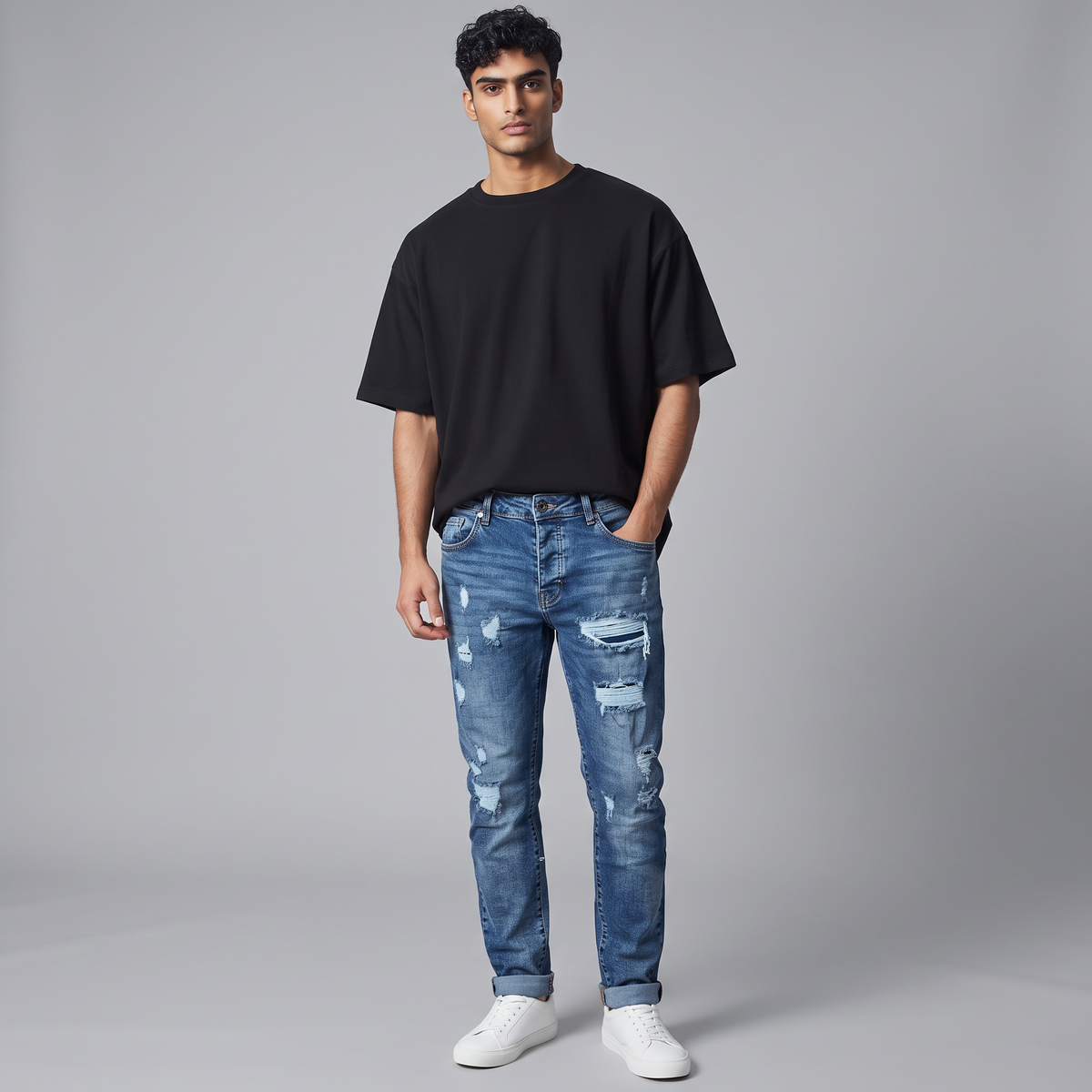 Pantalones de Mezclilla KAIROV Estilo Slim