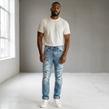 KAIROV JEANS 86 BLEANCH-DESTROYED