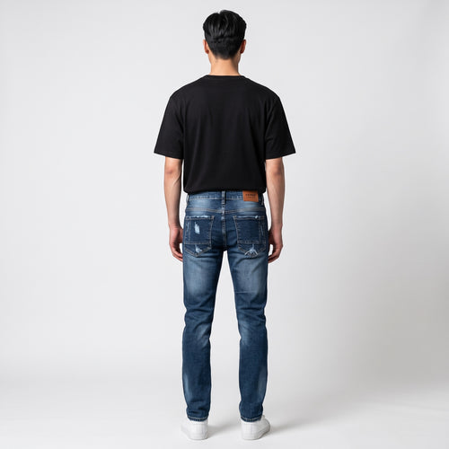 jeans kairov indigo destruccion