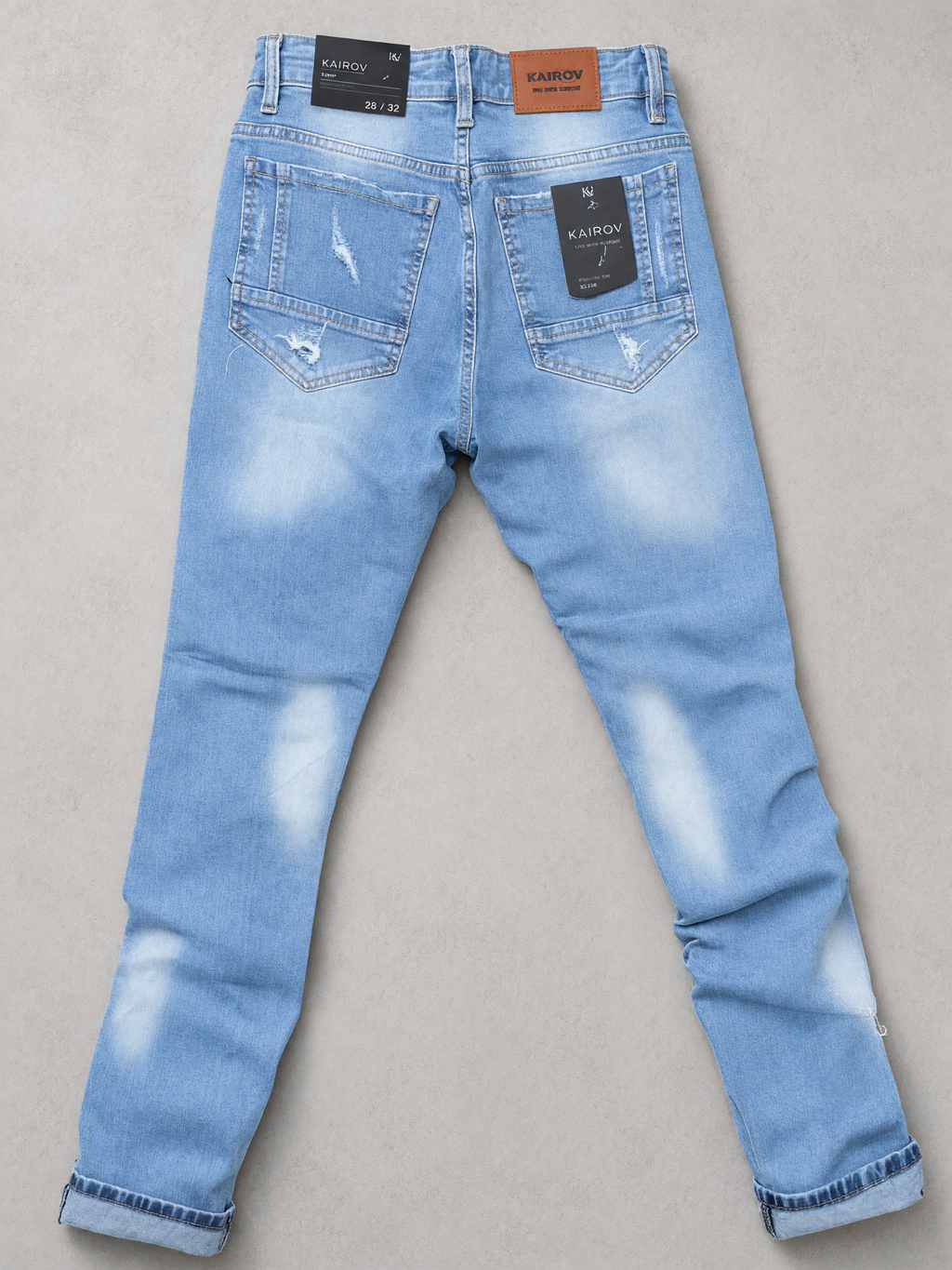 Jeans kairov bleanch destruccion