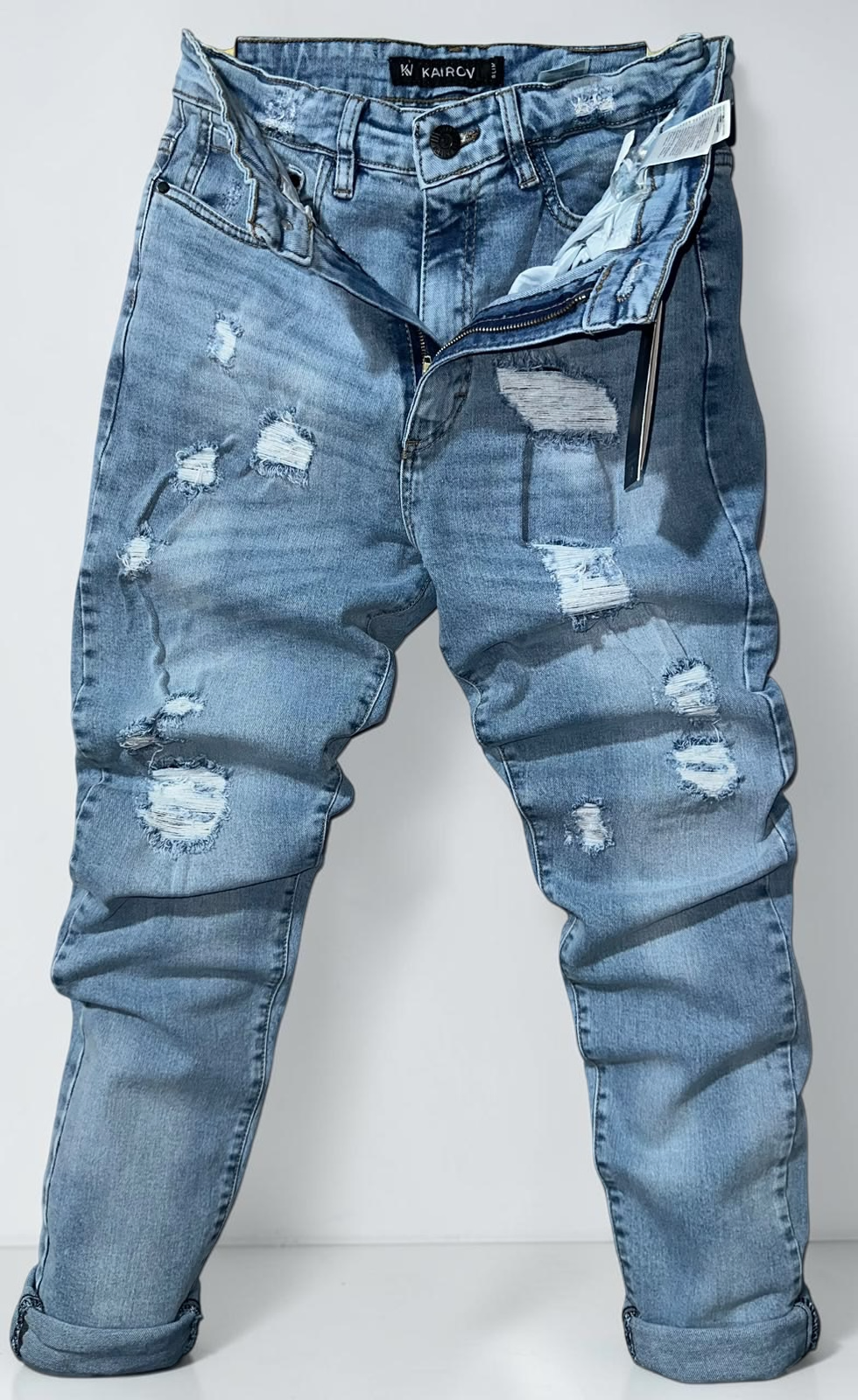 KAIROV JEANS 77 BLEANCH-DESTROYED
