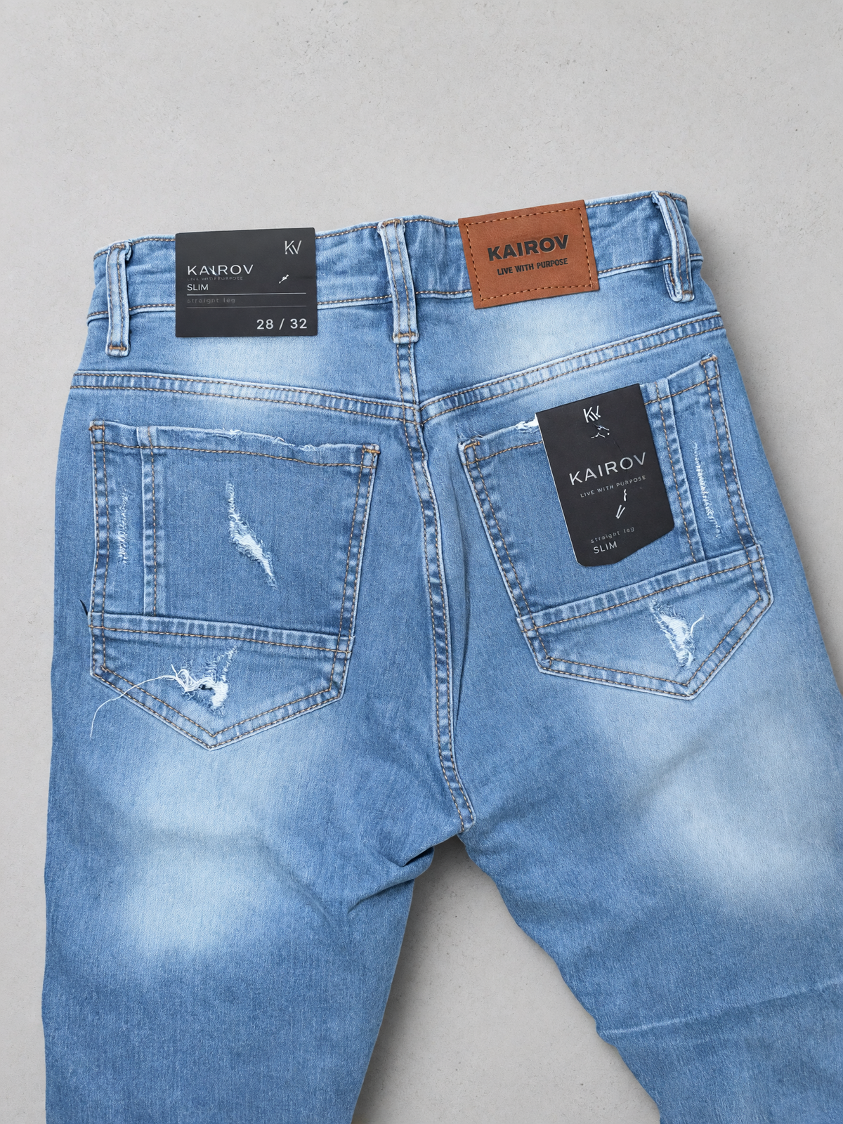 Jeans kairov bleanch destruccion