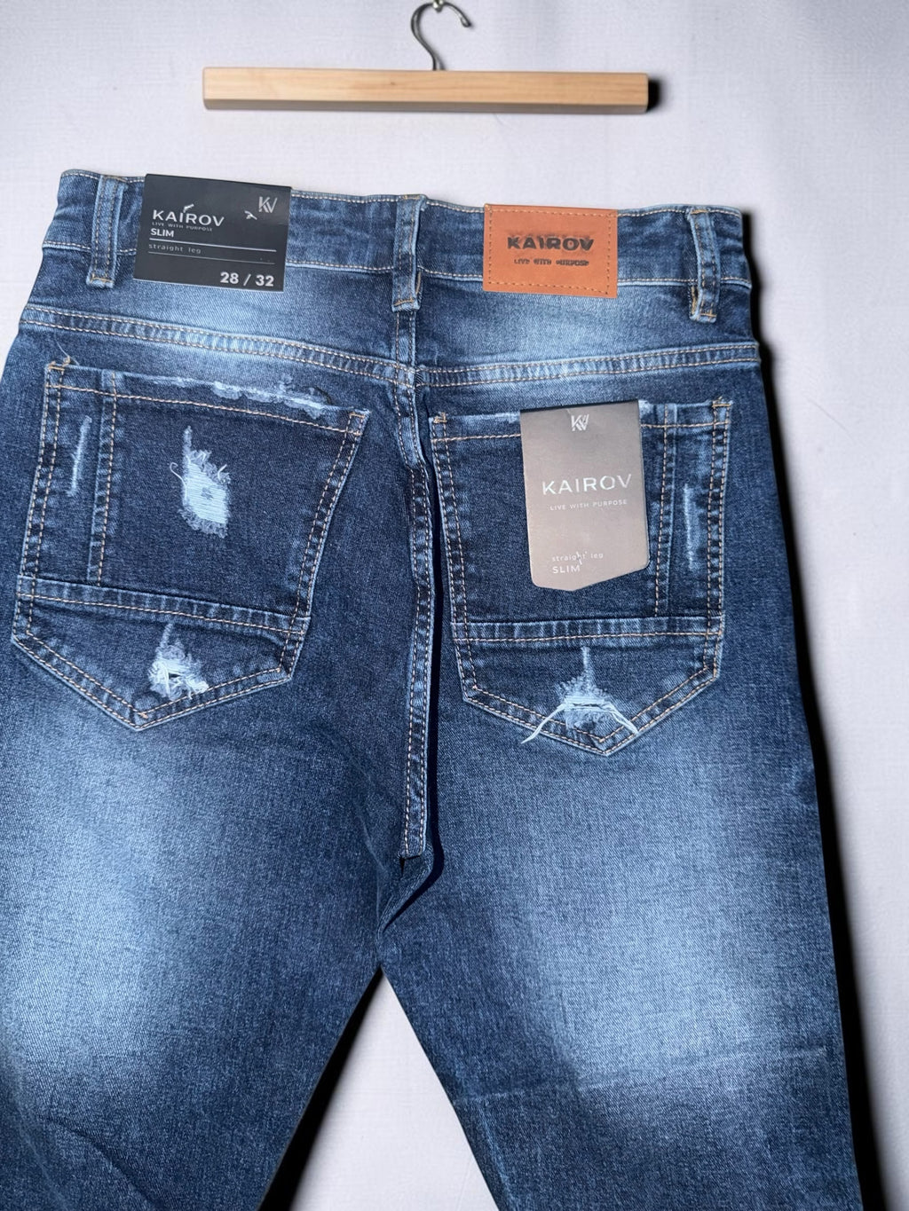 jeans kairov indigo destruccion